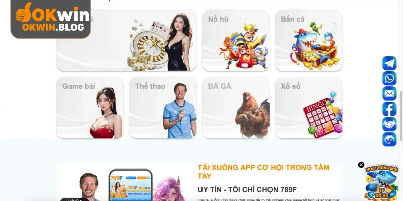 Kho game cá cược 789F có nhiều siêu phẩm hot